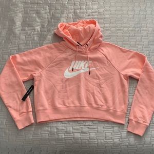 Cropped Pink Nike Hoodie